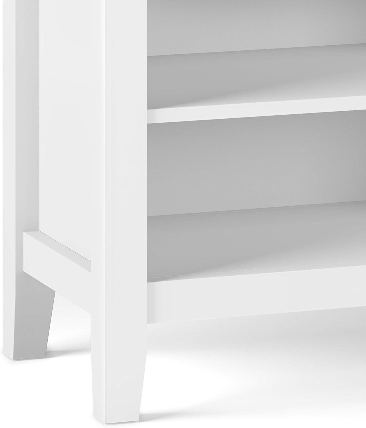 Simpli Home Artisan 24"W Solid Wood Nightstand with Drawer and Shelves