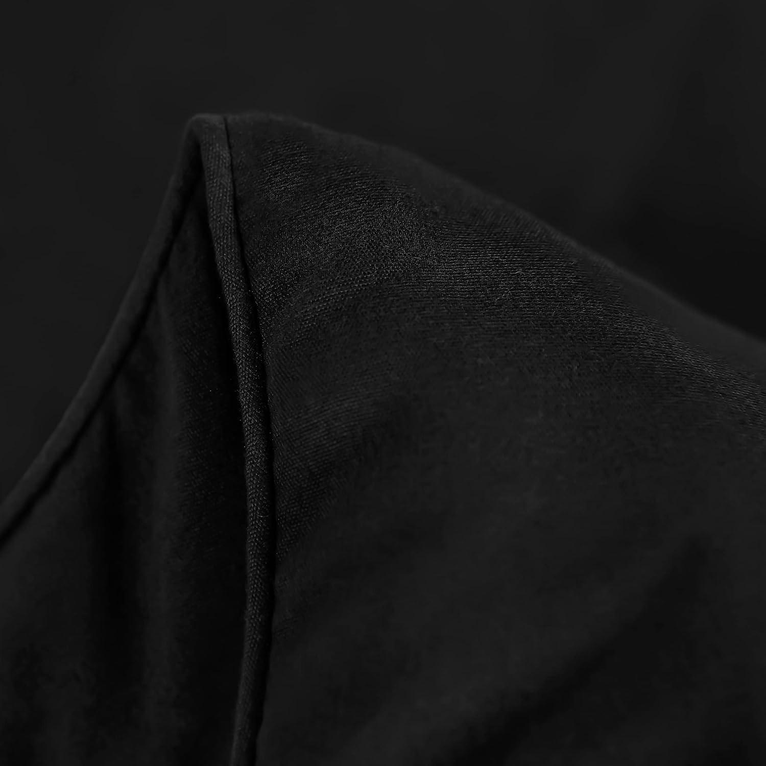 Utopia Bedding Comforters King Size, All Season Duvet Insert, Down Alternative Box Stitched Bed Comforter with Corner Tabs, Machine Washable (Black)