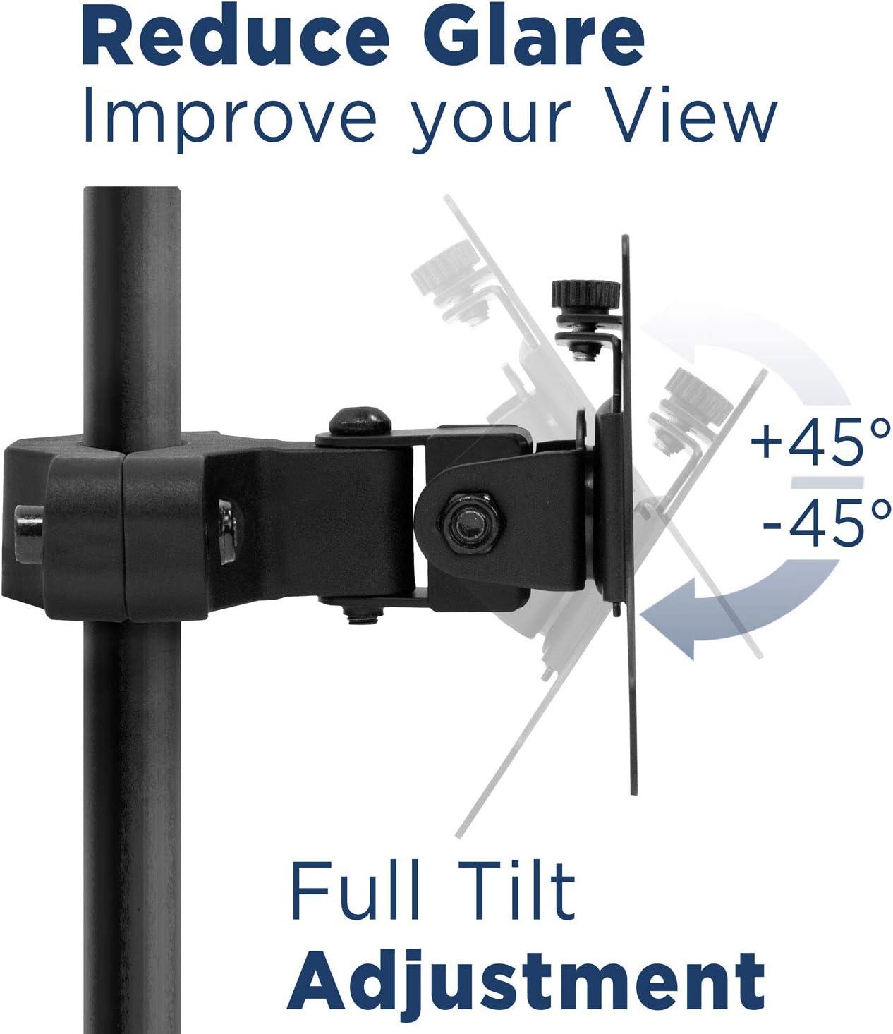 Mount-It! Universal VESA Pole Mount | Full Motion TV Pole Mount Bracket | VESA 75 100 | Fits TVs or Monitors Up to 32 Inches