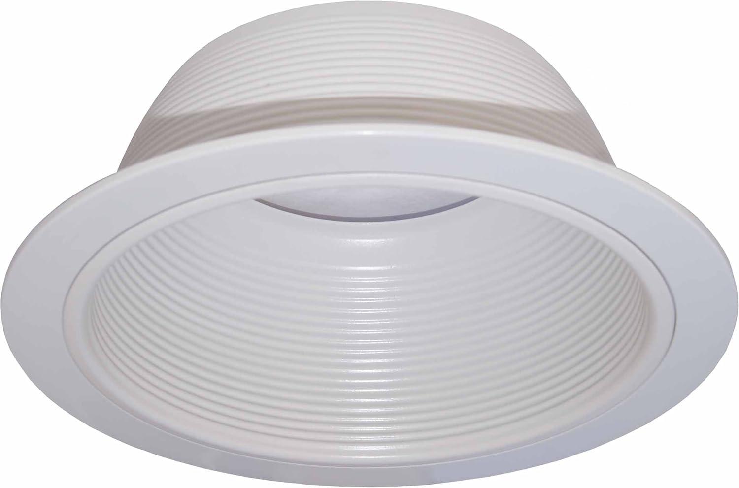 6-Inch White Metal Recessed Can Light Trim, 12-Pack