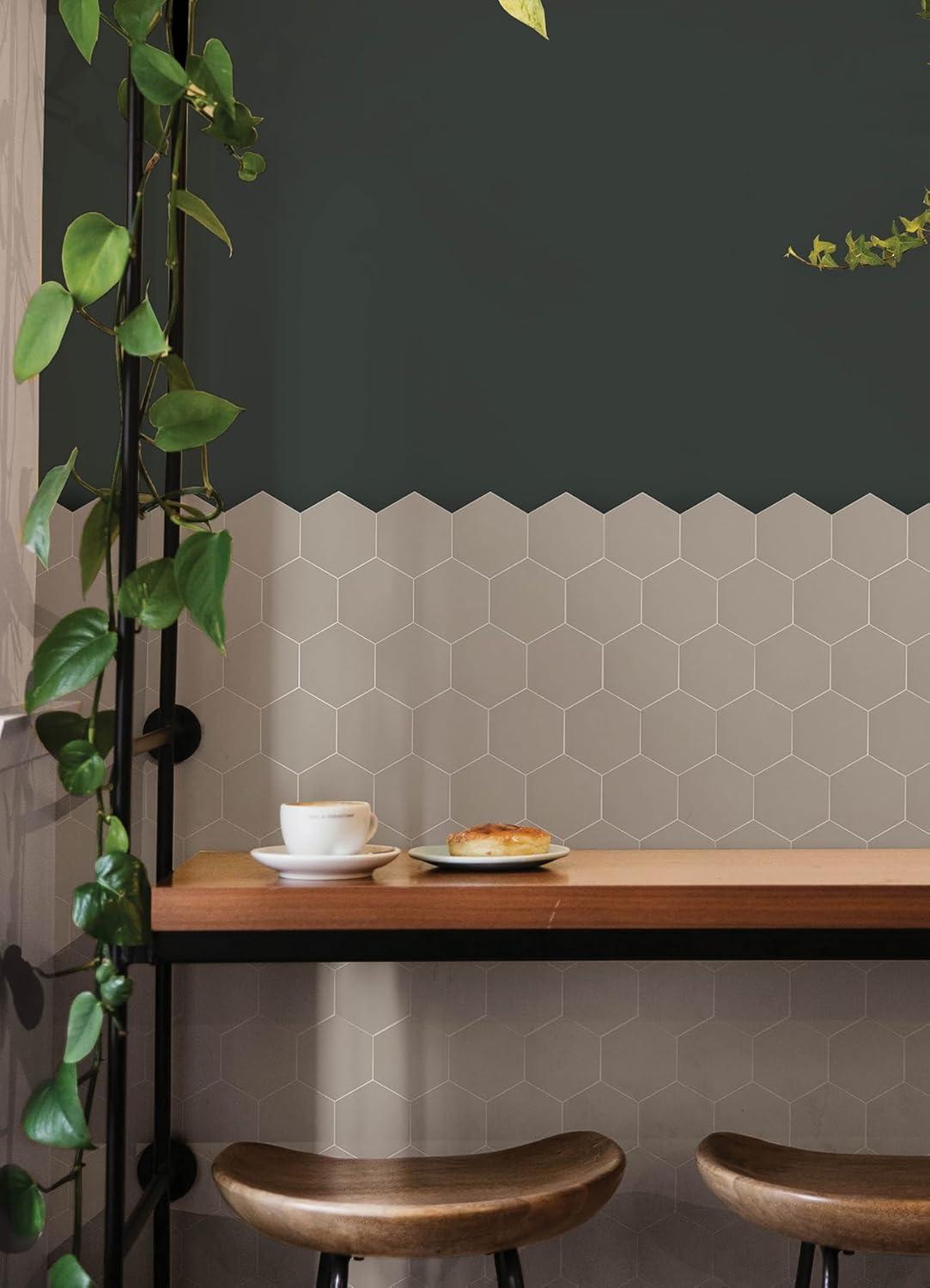 WallPops! Hexagon Peel and Stick Luxury Wall Tiles