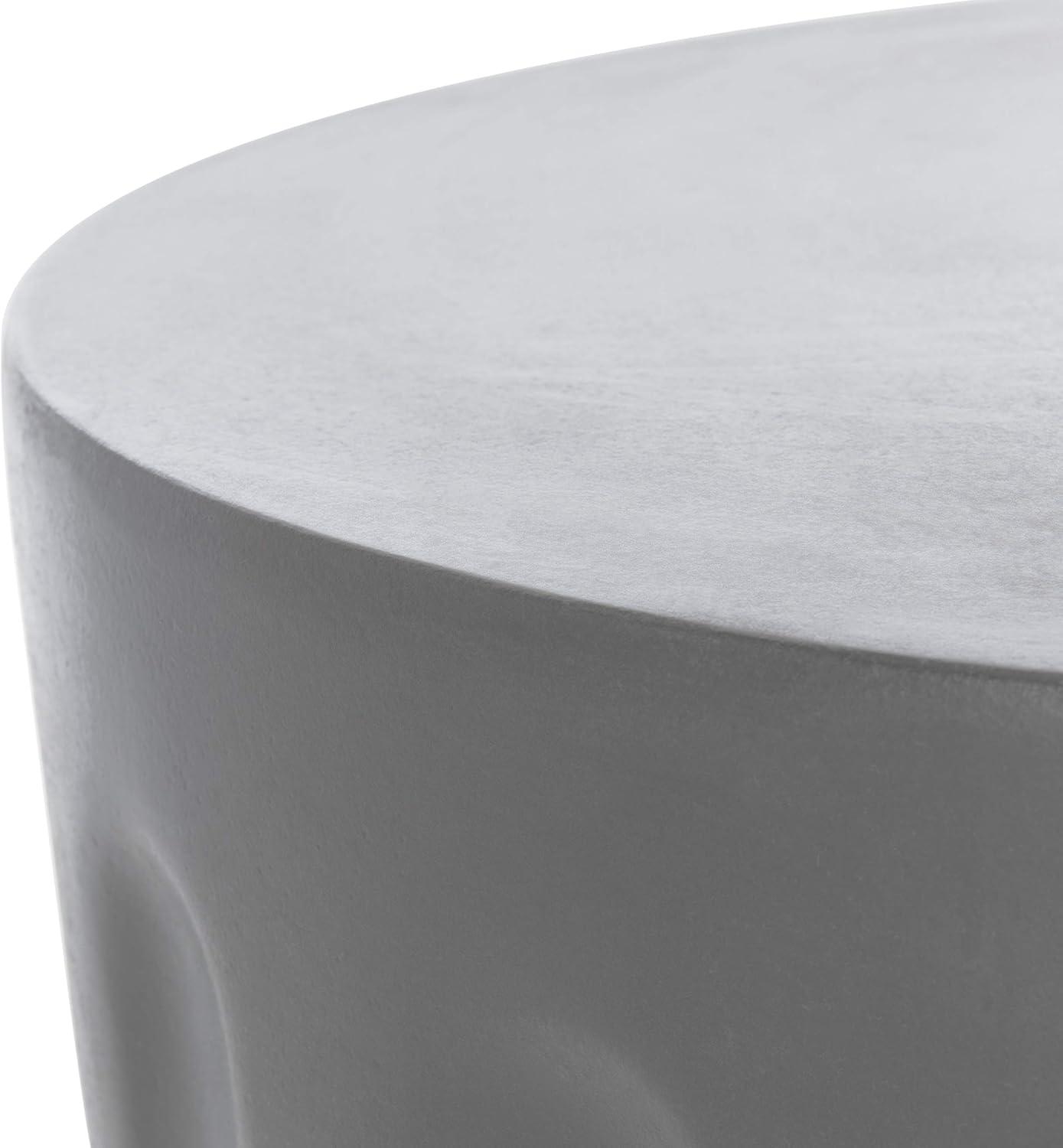 Vesta Concrete Indoor/Outdoor Accent Stool  - Safavieh