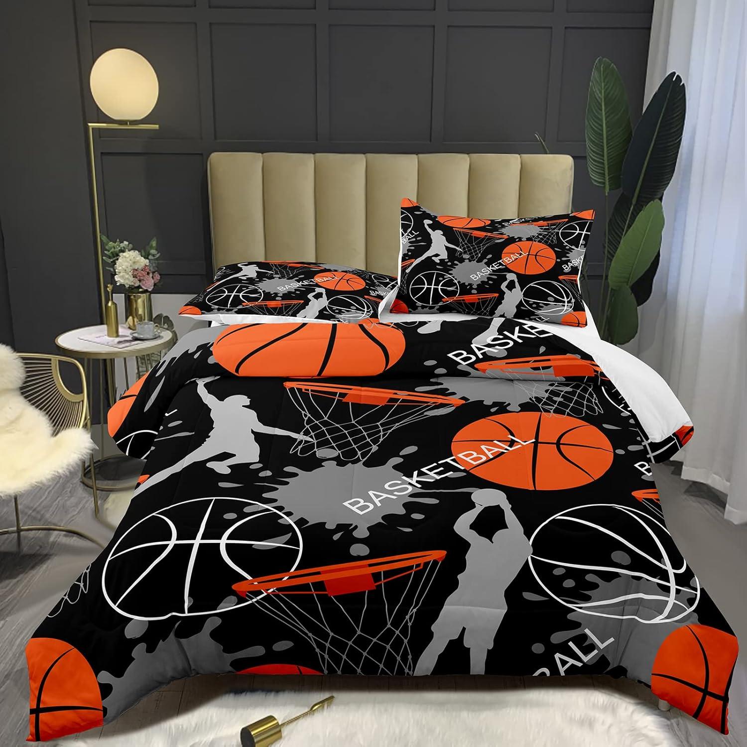 Bodhi 3D Basketball Sports Microfiber Comforter Set for Boys