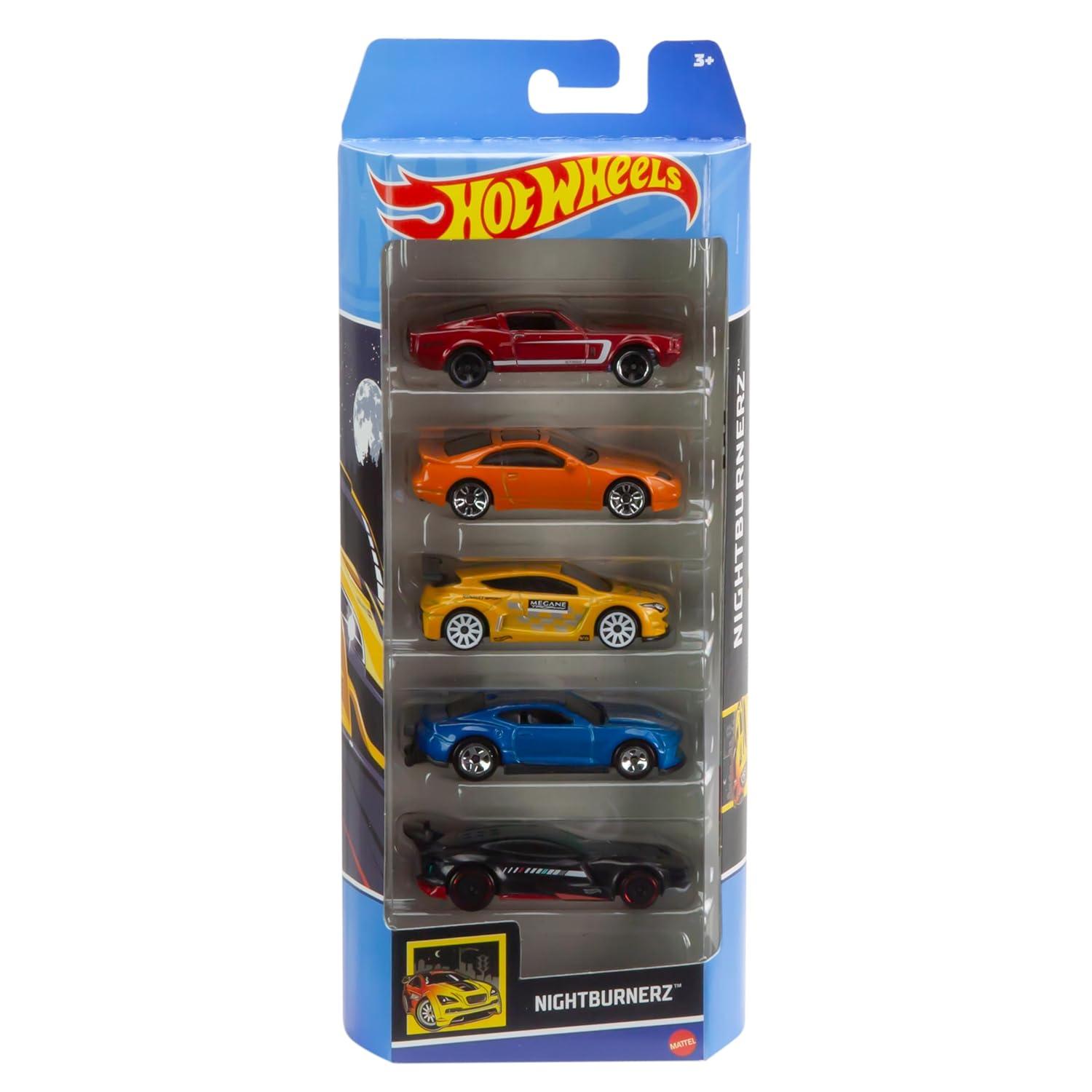 Hot Wheels Diecast  Cars -  5pk (Colors May Vary)