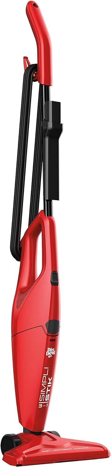 Dirt Devil SimpliStik Lightweight Corded Bagless Stick Vacuum, SD20000RED