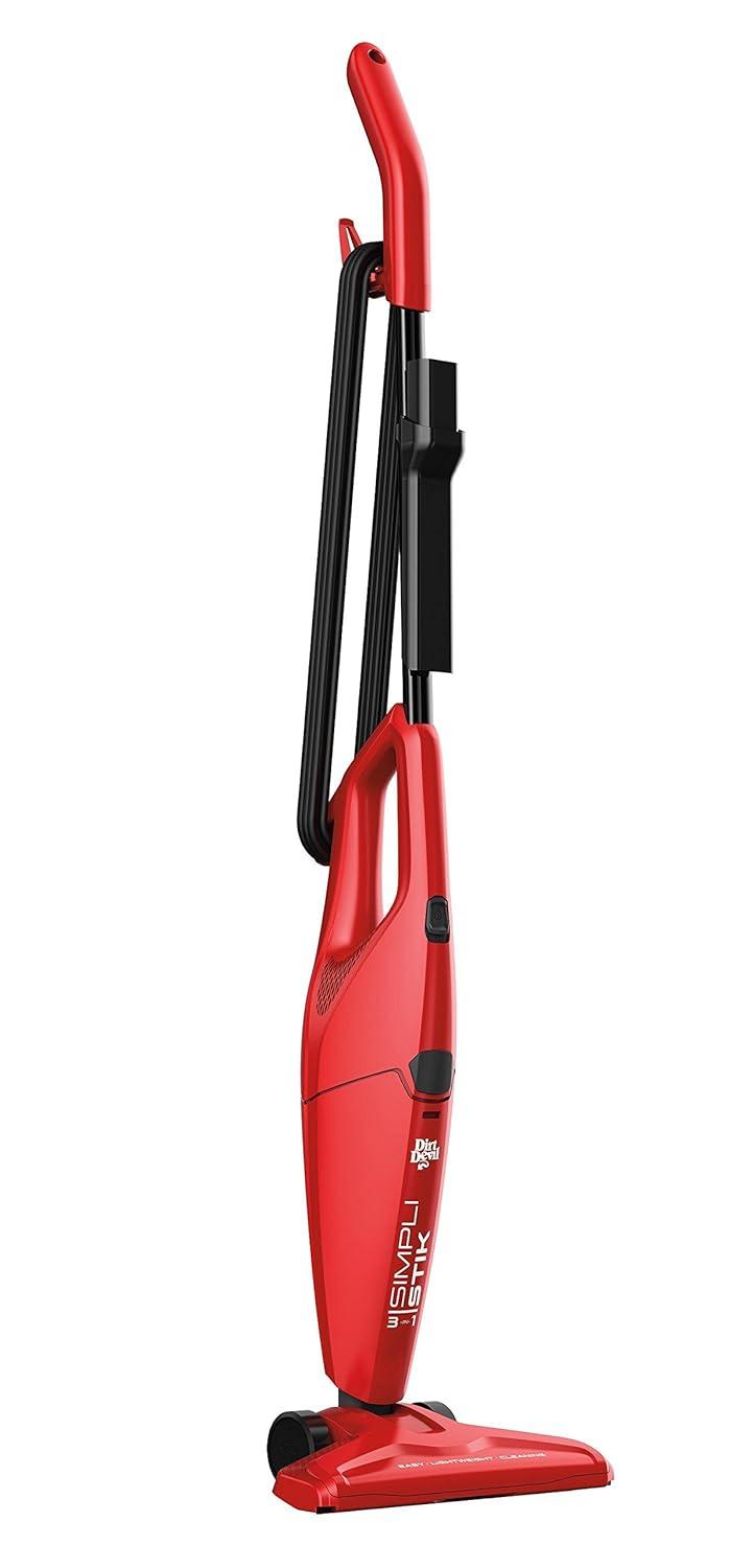 Dirt Devil SimpliStik Lightweight Corded Bagless Stick Vacuum, SD20000RED