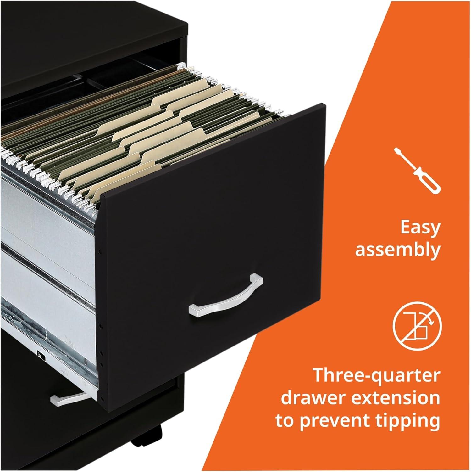 Inbox Zero Onetta Mobile 2-Drawer File Cabinet