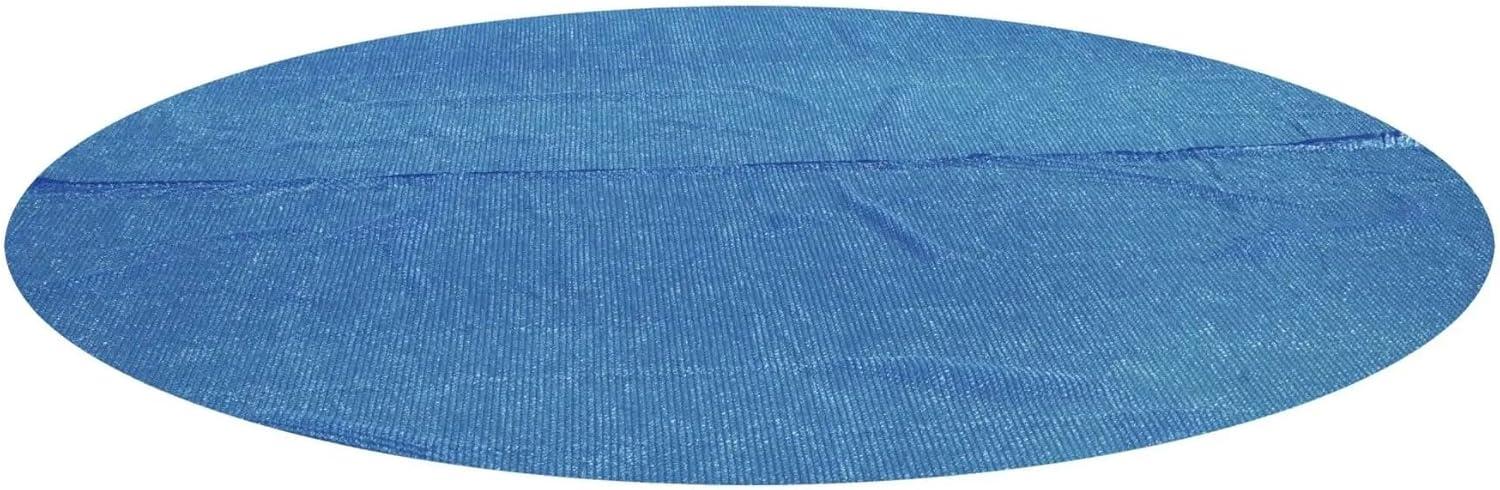 Bestway Flowclear 15 Feet Round Above Ground Solar Pool Cover Only for Pool Water Maintenance of Swimming Pools 16 Feet in Diameter, Blue