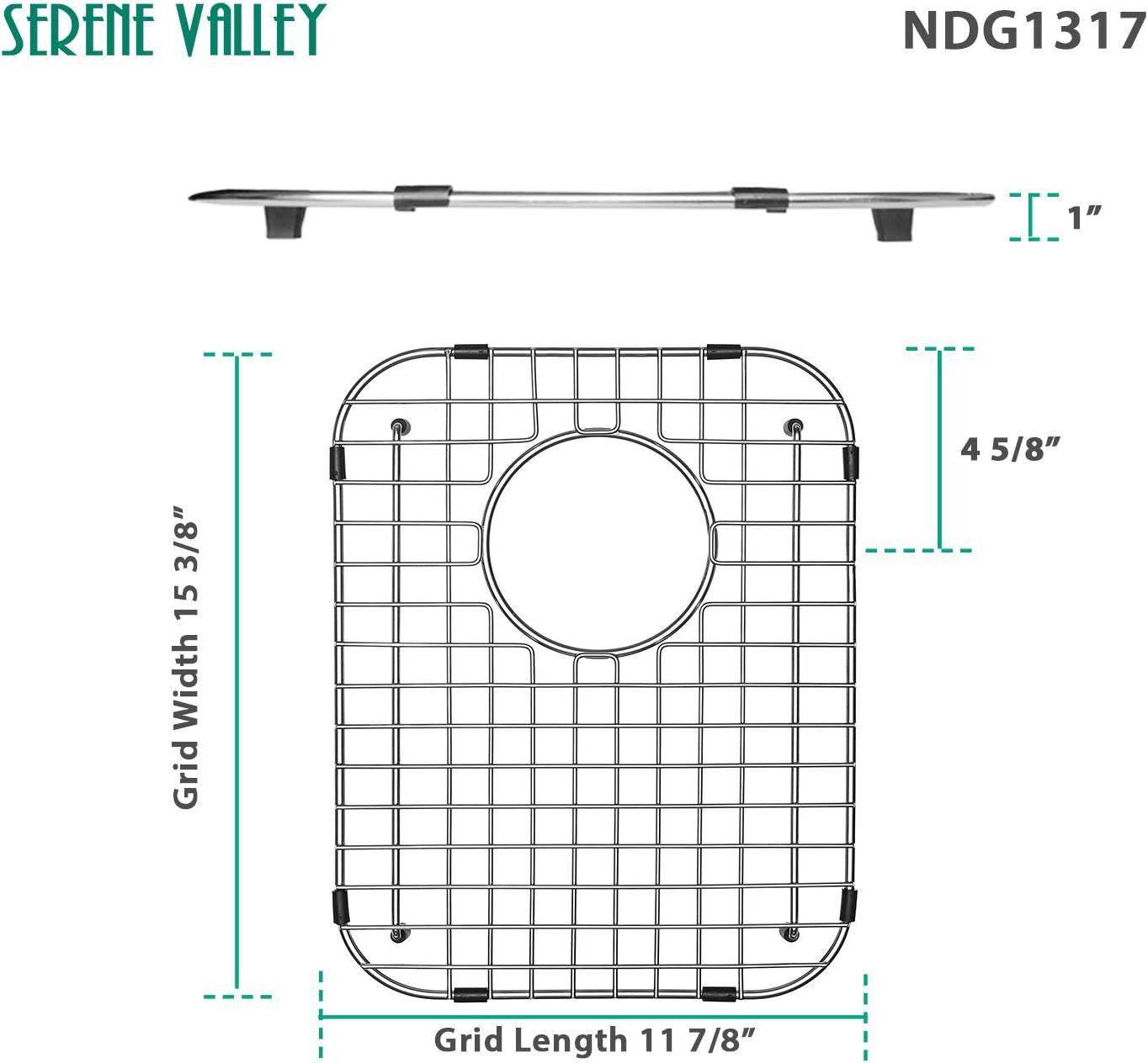 11.85-in x 15.47-in Rear Drain Heavy-Duty Stainless Steel Sink Grid