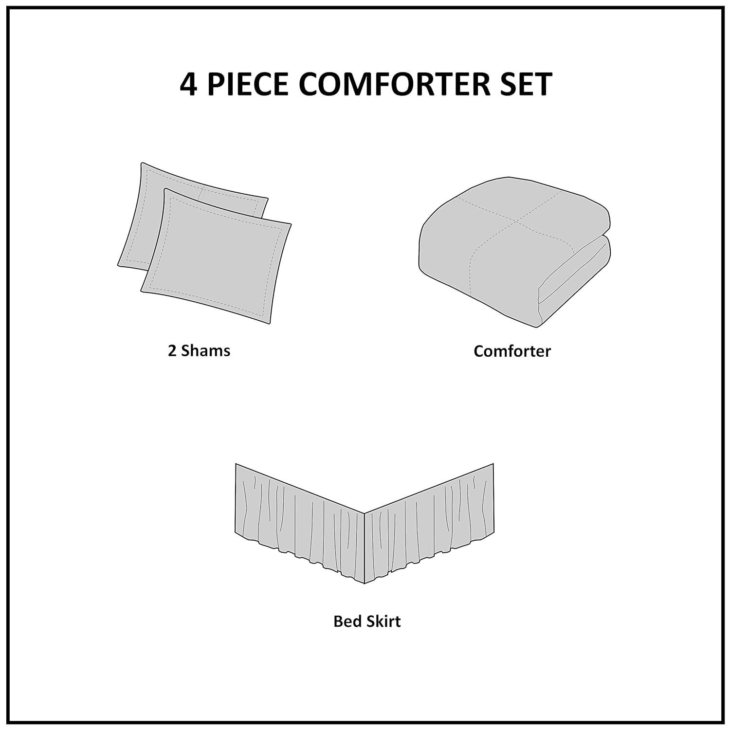 Harbor House Crystal Beach White Cotton Coastal Comforter Set