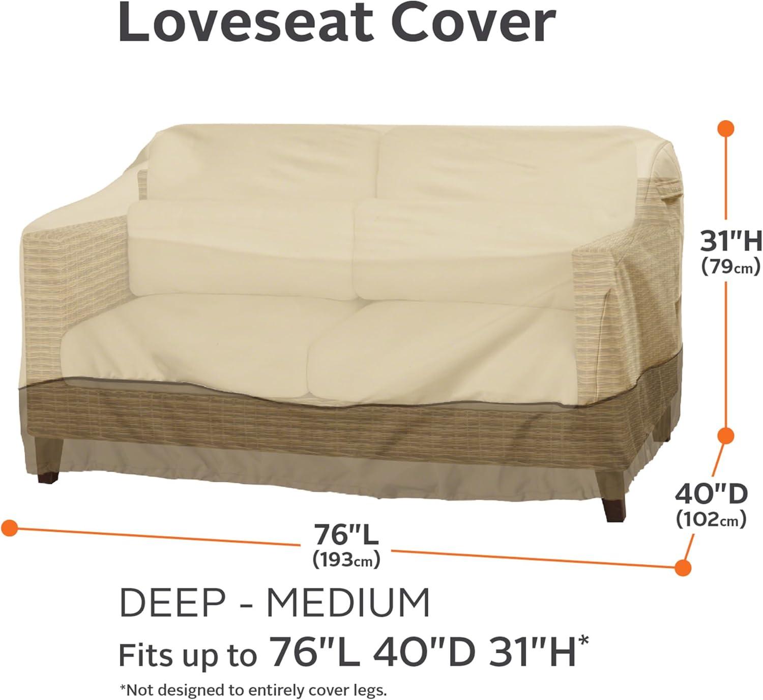 Classic Accessories Veranda™ Patio Deep Seated Sofa/Loveseat Cover, Medium