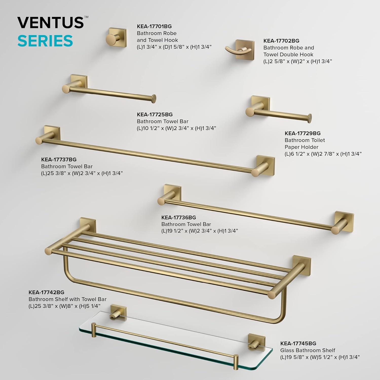 Ventus 18" Wall Mounted Towel Bar