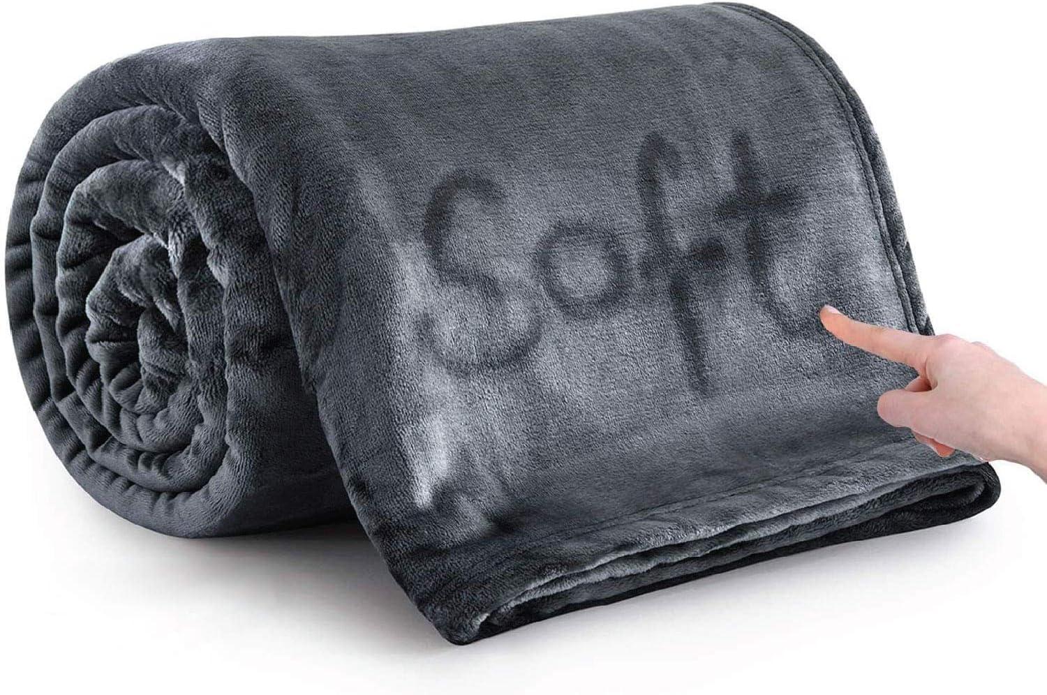 IMPERIAL HOMEWARE LONDON LIMITED Reversible Mink Faux Plush Fur Fleece Blanket