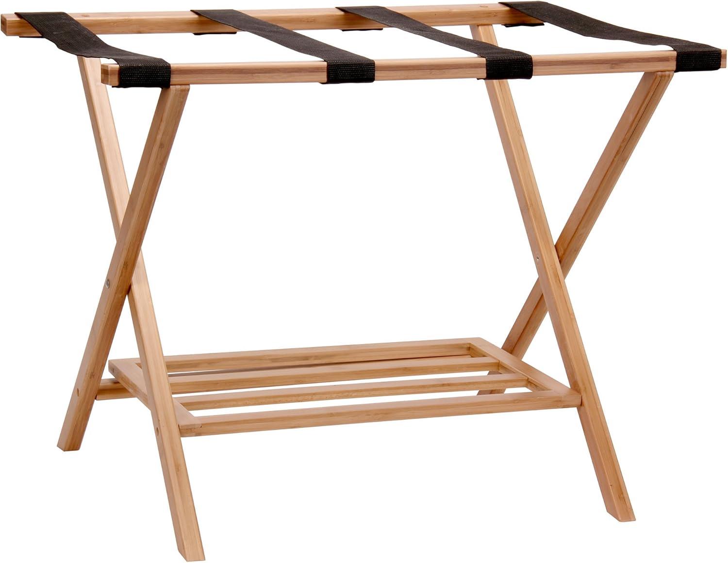 Folding Bamboo Luggage Rack
