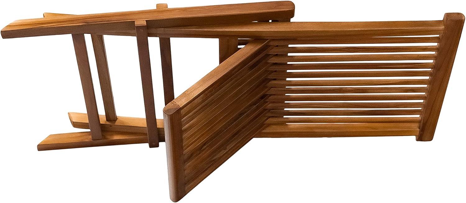 Nordic Teak Natural Outdoor Patio Folding Chair