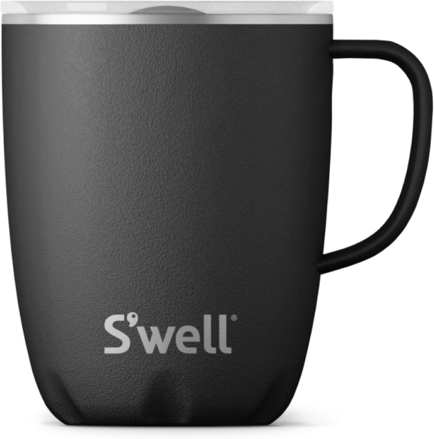 Swell Stainless Steel Travel Mug with Handle - Triple-Layered Vacuum-Insulated Container Designed