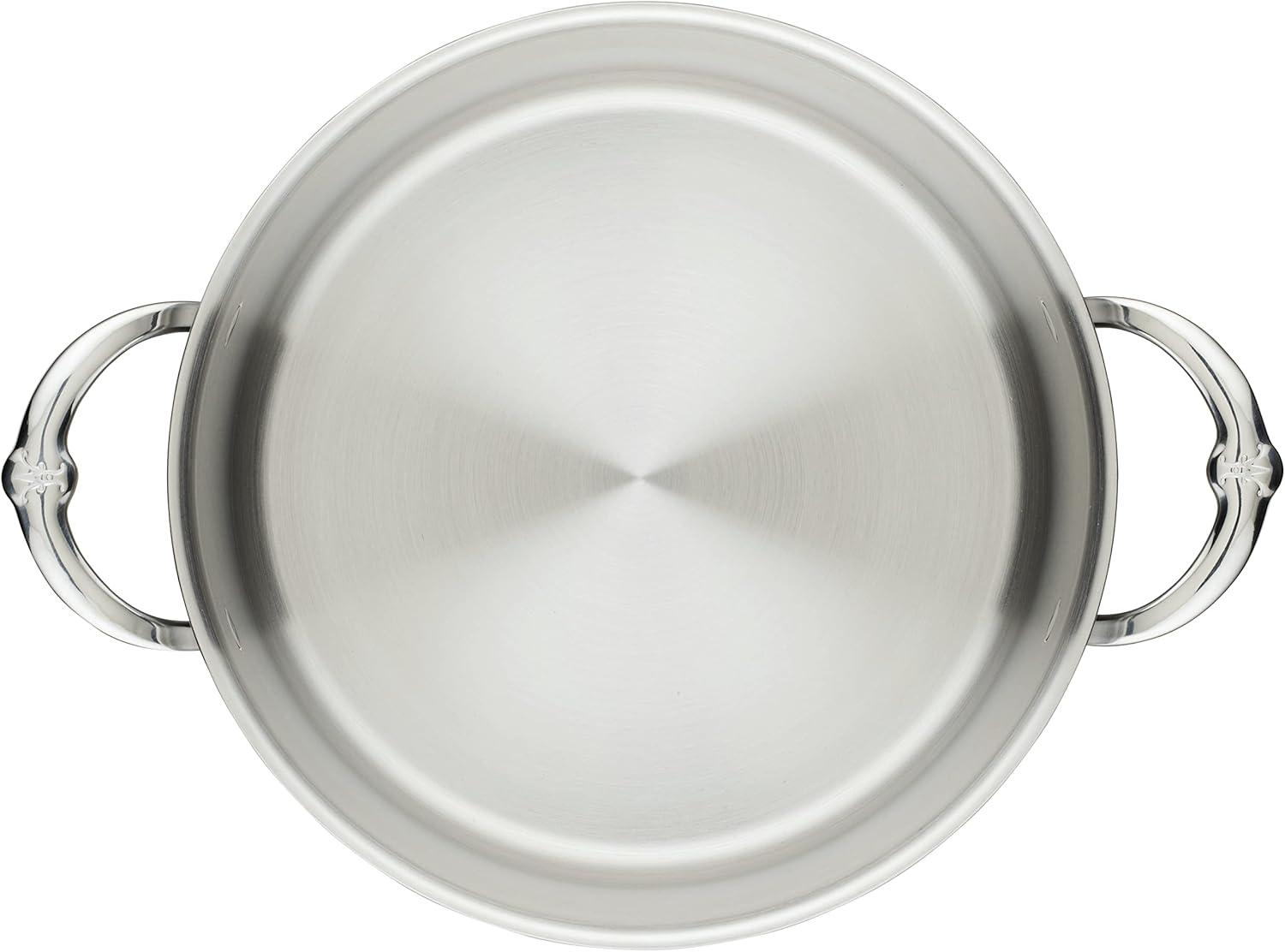 8-Quart Stainless Steel Induction Stock Pot with Ergonomic Handles