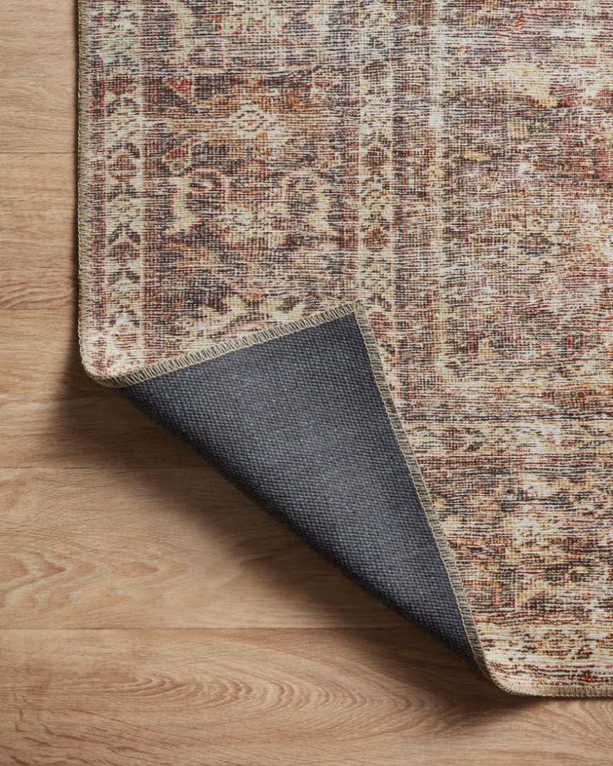 Amber Lewis x Loloi Georgie Oriental Bordeaux/Antique Area Rug