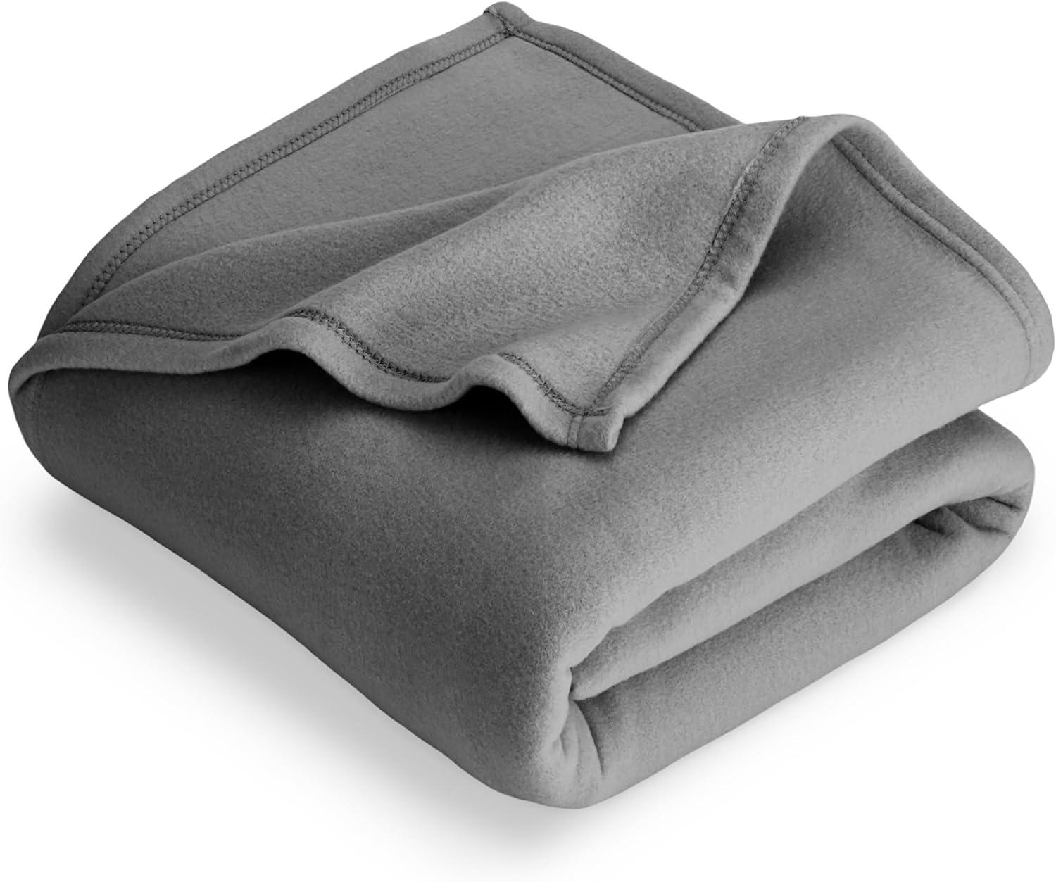 Lightweight Polar Fleece Blanket by Bare Home