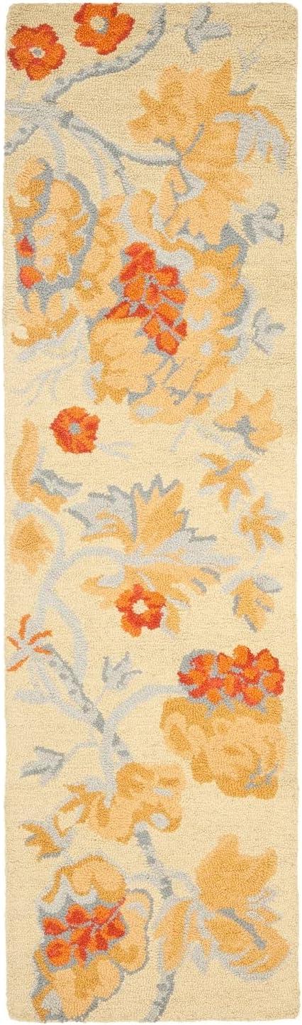 Blossom BLM922 Hand Hooked Area Rug - Beige/Multi - 8'x10' - Safavieh.