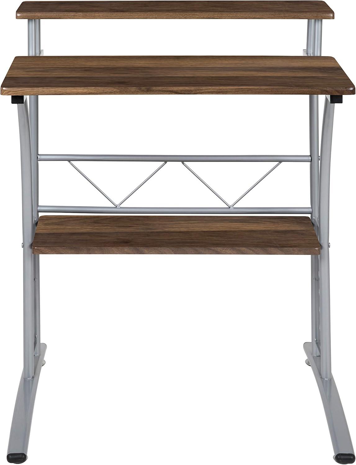 Flash Furniture Computer Desk with Top and Lower Storage Shelves