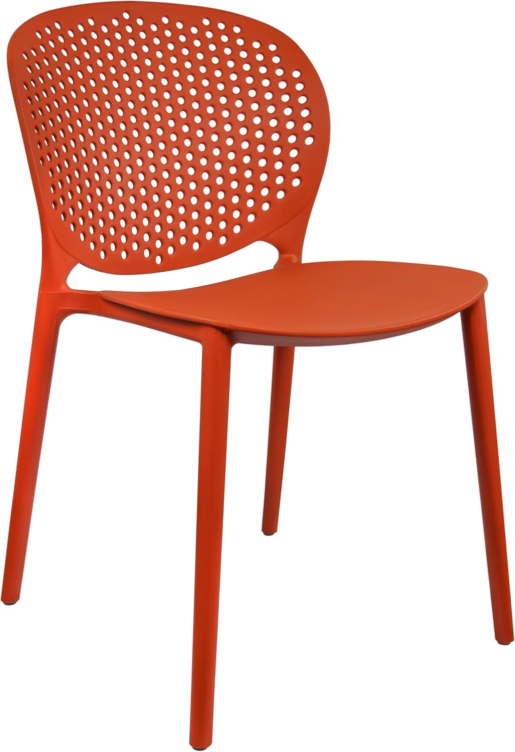 2xHome Outdoor Stacking Dining Side Chair (Set of 2)