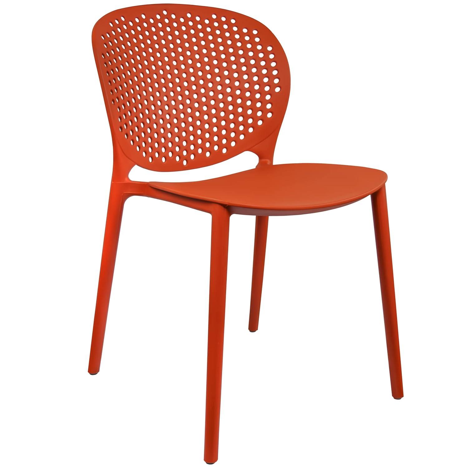 2xHome Outdoor Stacking Dining Side Chair (Set of 2)