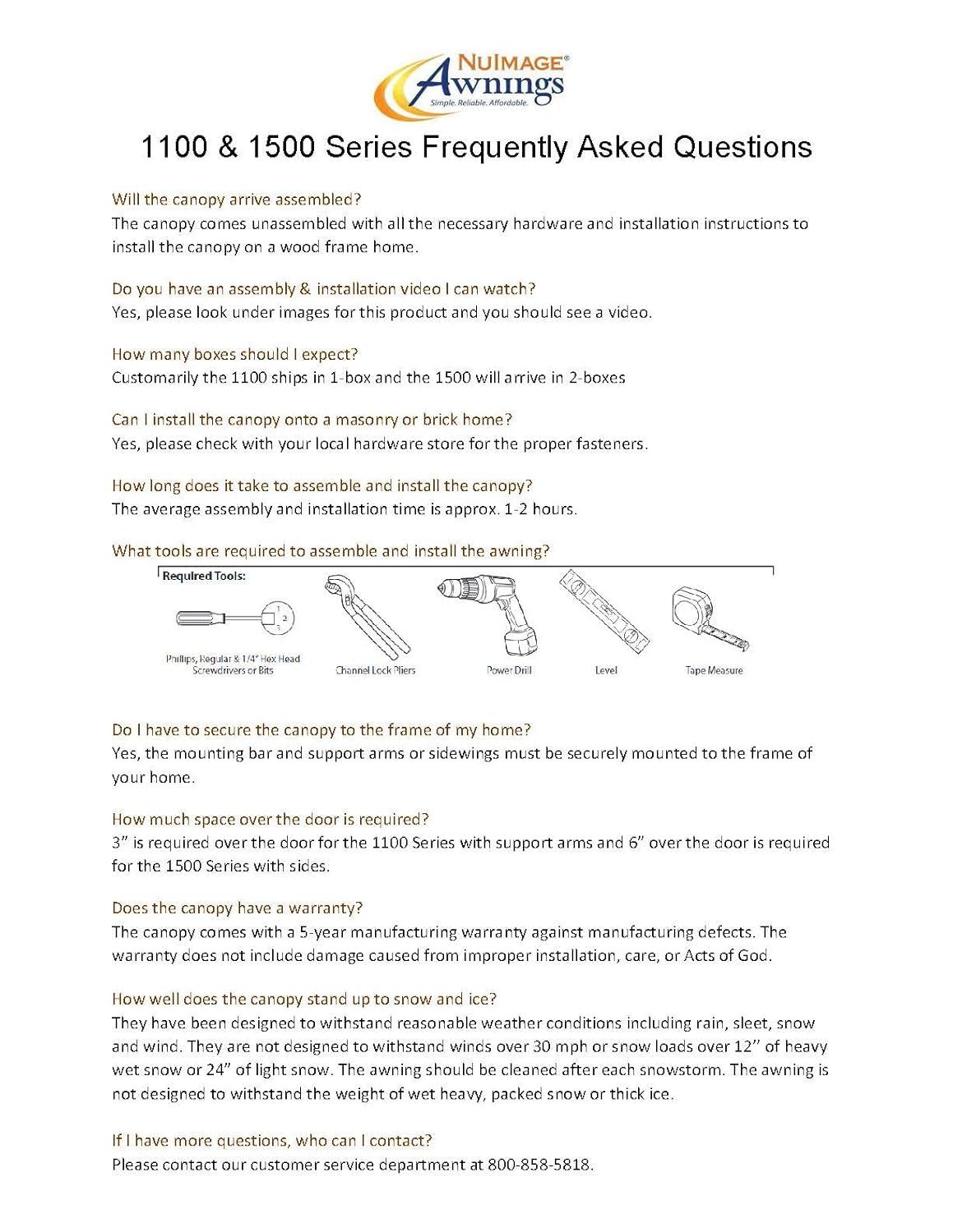 4 ft. 1500 Series Door Canopy Aluminum Fixed Awning (12 in. H x 42 in. D) in Black