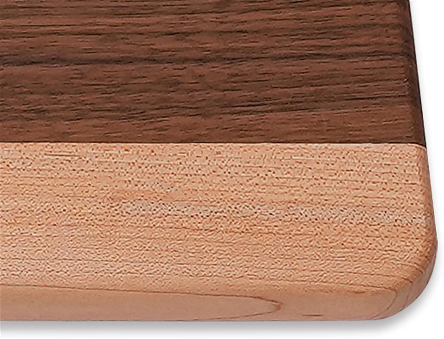 CONSDAN CONSDAN Mixed Hardwood Cutting Board, Food-Safe Kitchen Chopping Board for Meat, Vegetables, Fruits