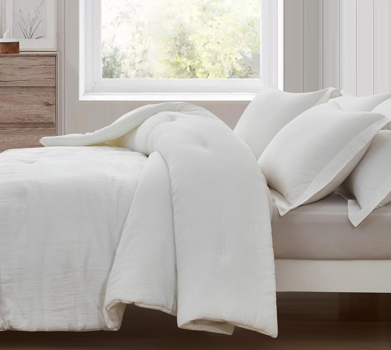 Chezmoi Collection Breeze Cotton Gauze Comforter Bedding Set