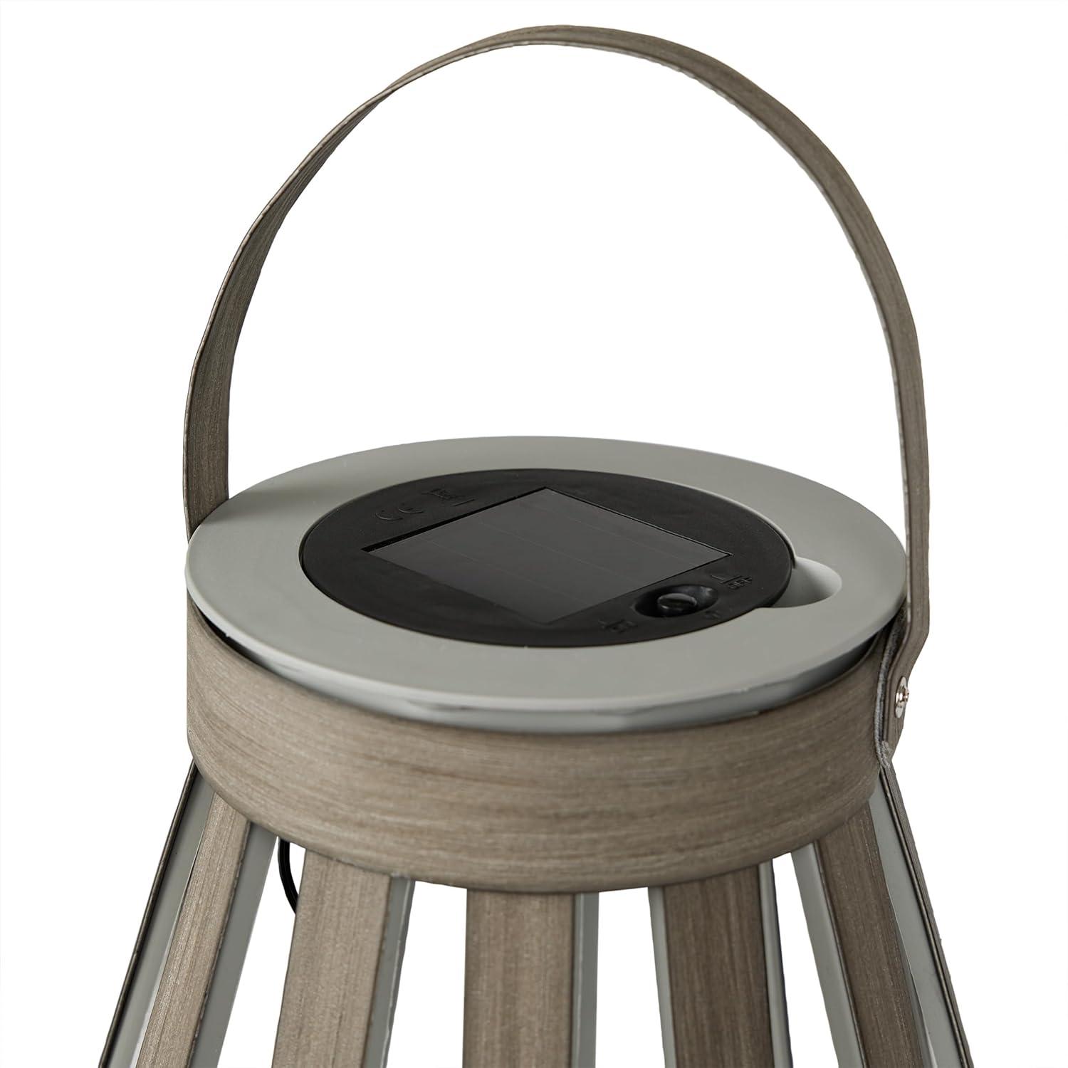 Alpine Solar Decorative Plastic Lantern w/ LED Light