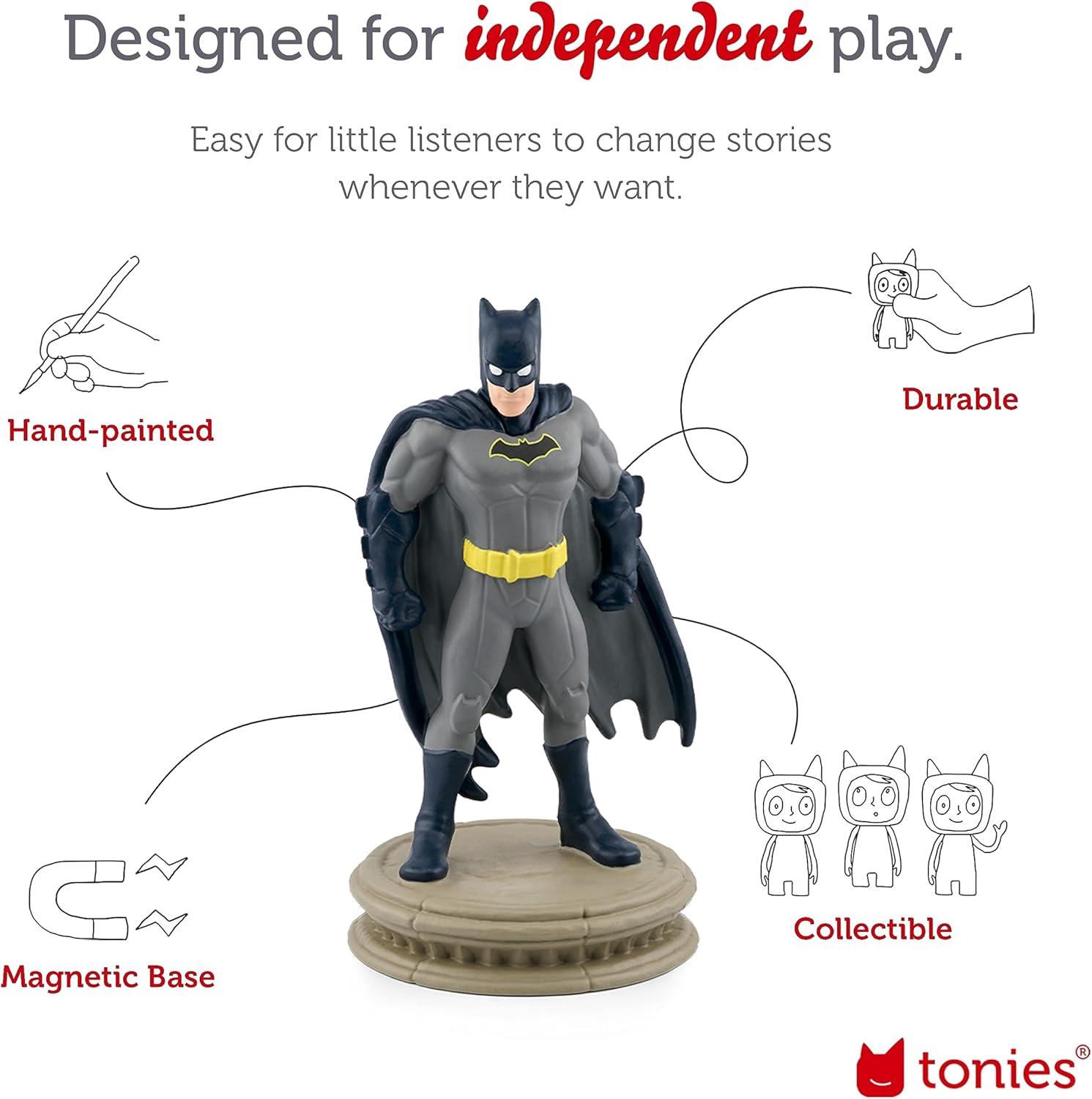 Tonies Batman, Audio Play Figurine for Portable Speaker, Small, Multicolor, Plastic