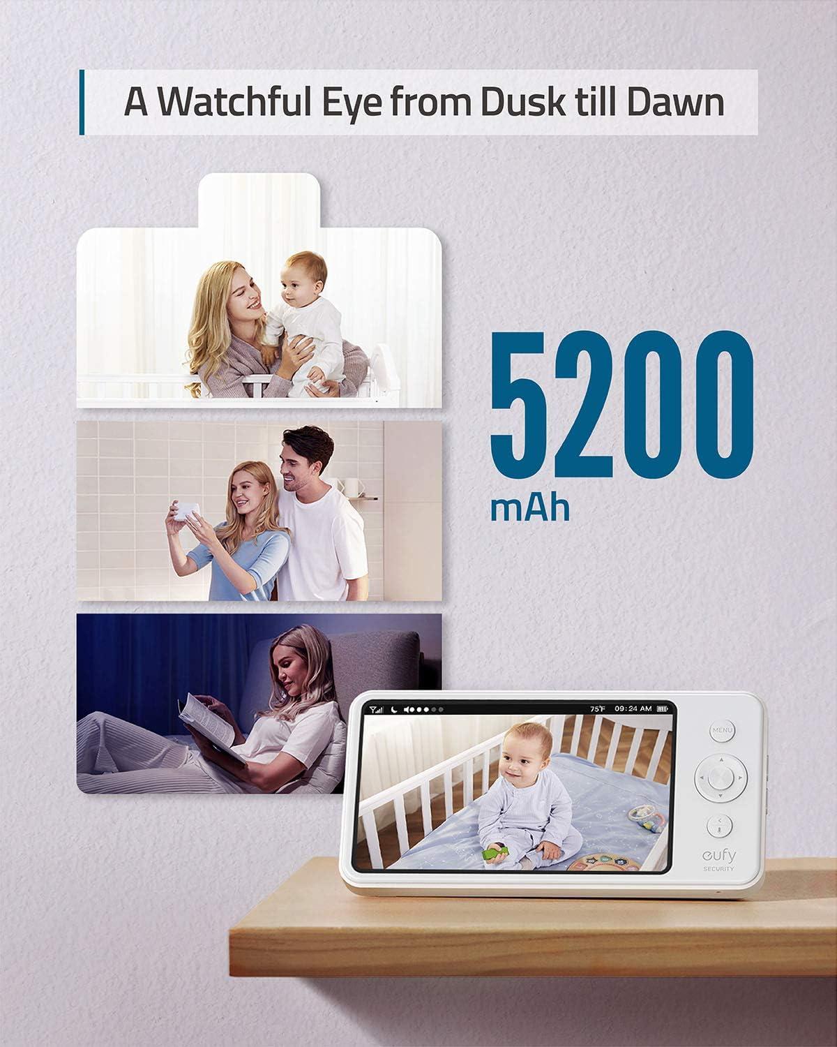eufy Spaceview Pro Baby Monitor and Camera, 5-inch and 720p LCD Display, E83121D1
