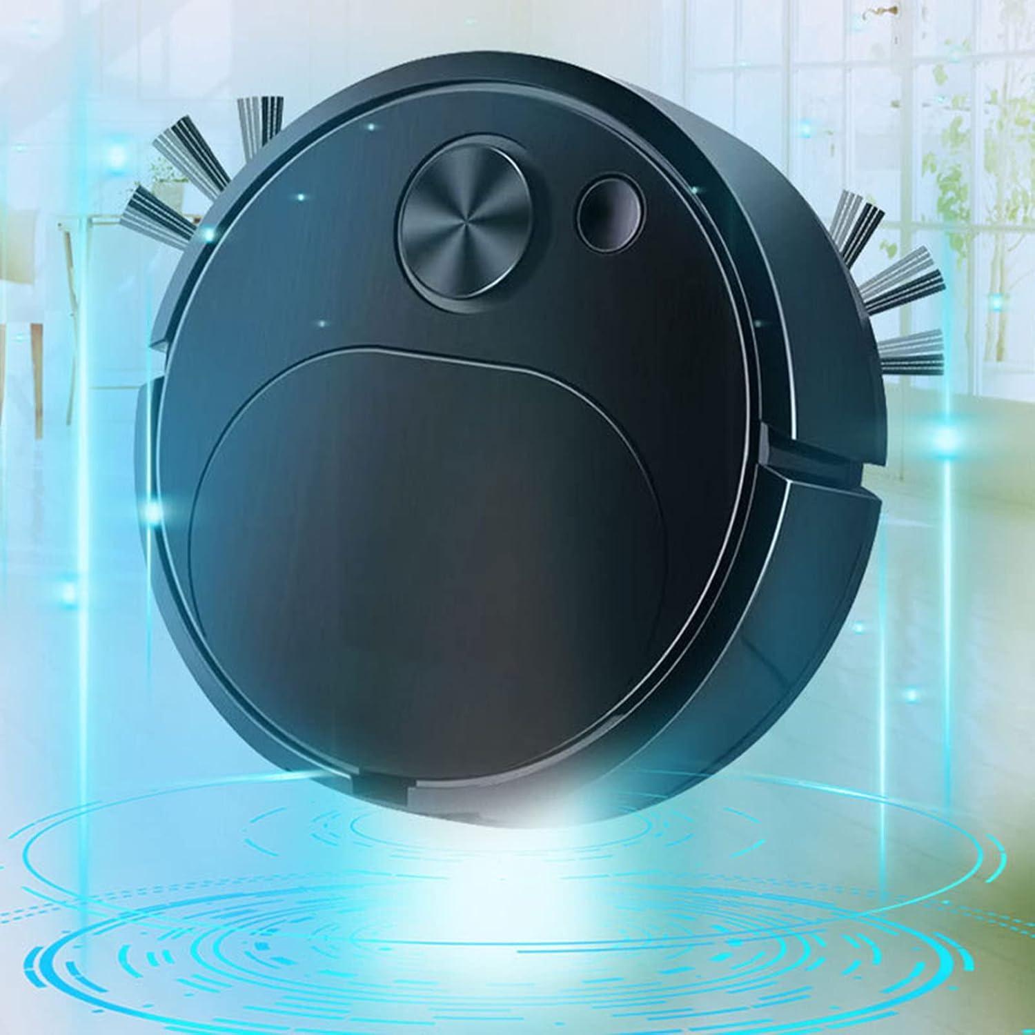 LACKUST 3-in-1 Smart Robot Vacuum Cleaner,Sweeping Robot Mop Suction Intelligent Three-in-one Cleaning Machine Lazy Vacuum Cleaner Home Appliances,Black