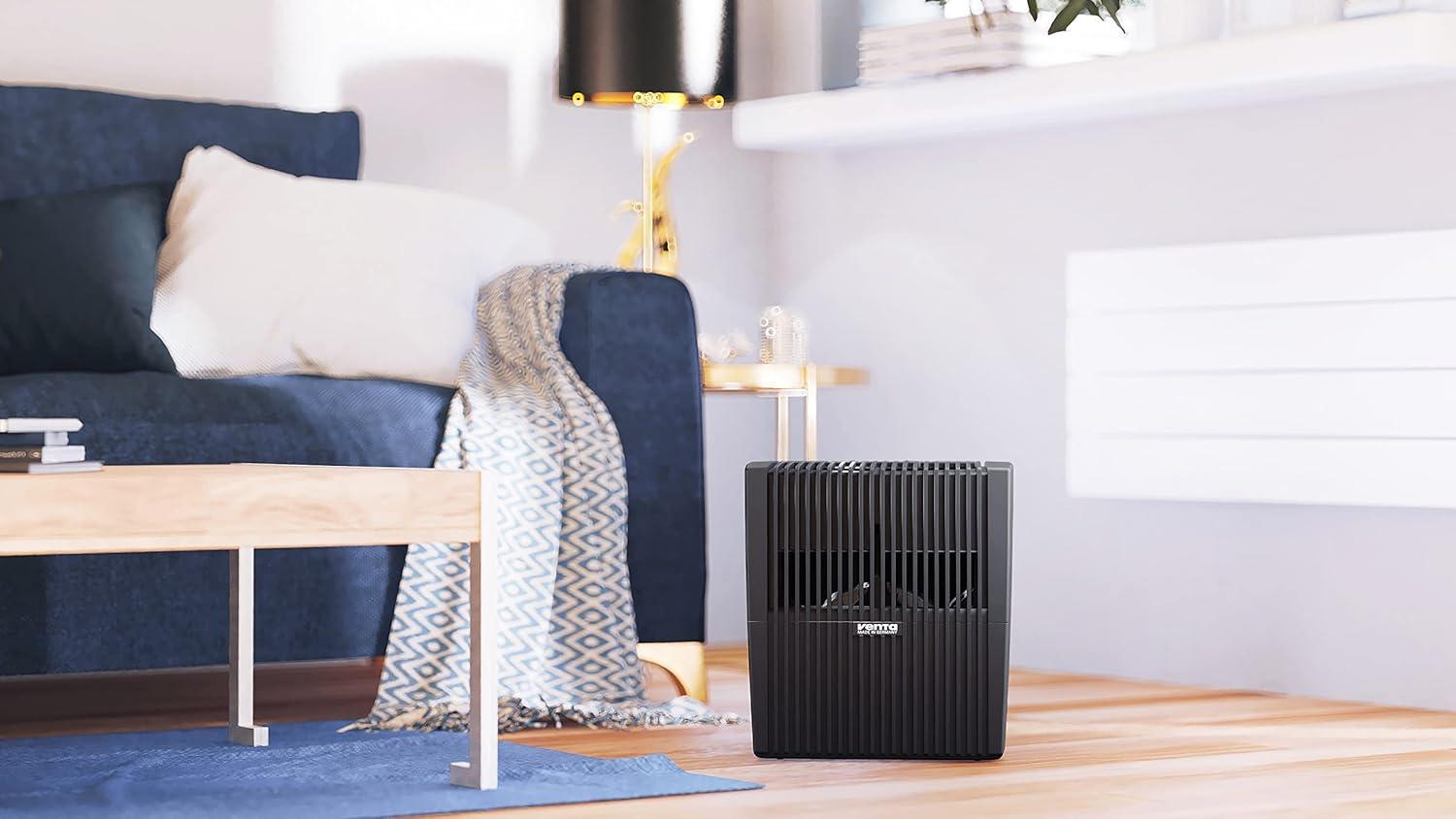Venta LW25 Original Humidifier Black - Filter-Free Evaporative Humidifier for Spaces up to 430 ft²