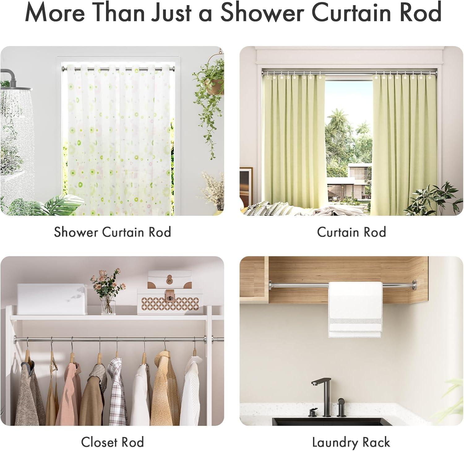 Tromay Heavy Duty Tension Shower Rod