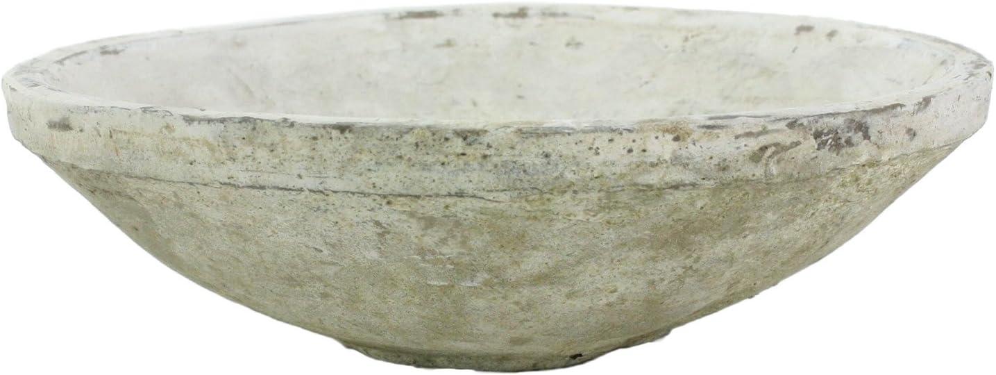 Small Antique White Terra Cotta Rustic Bowl