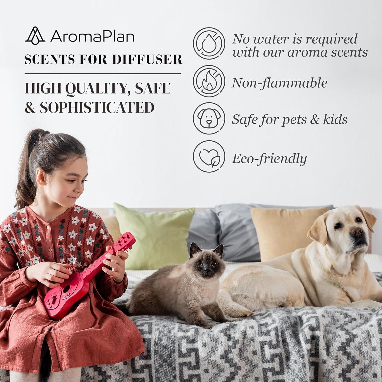 AromaPlan Baccarat Rouge Aroma Oil | Natural & Vegan Diffuser Oil for Aromatherapy (5 fl oz, 148 ml)