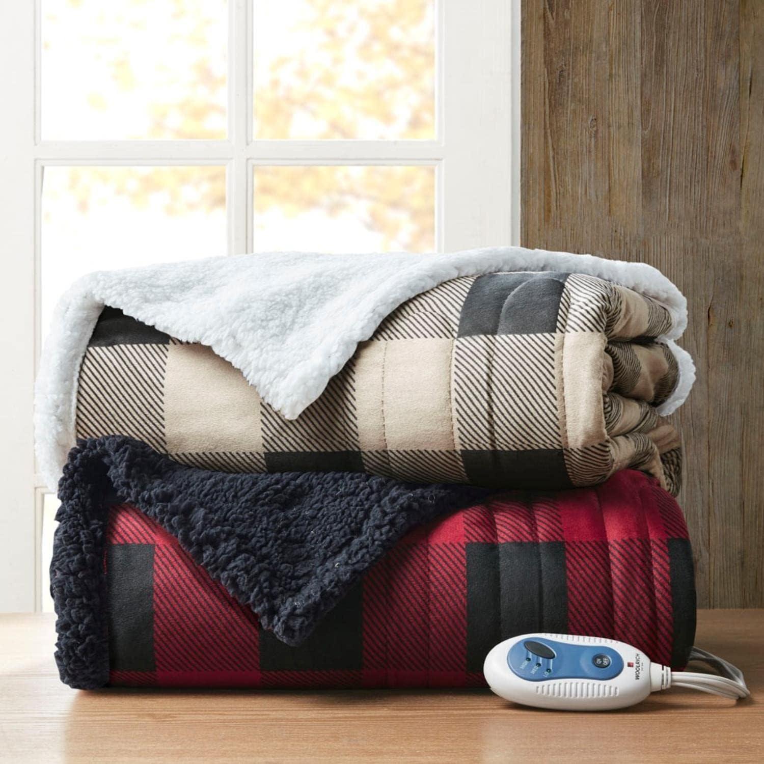 Woolrich Woolrich Linden Oversized Mink to Berber Heated Throw