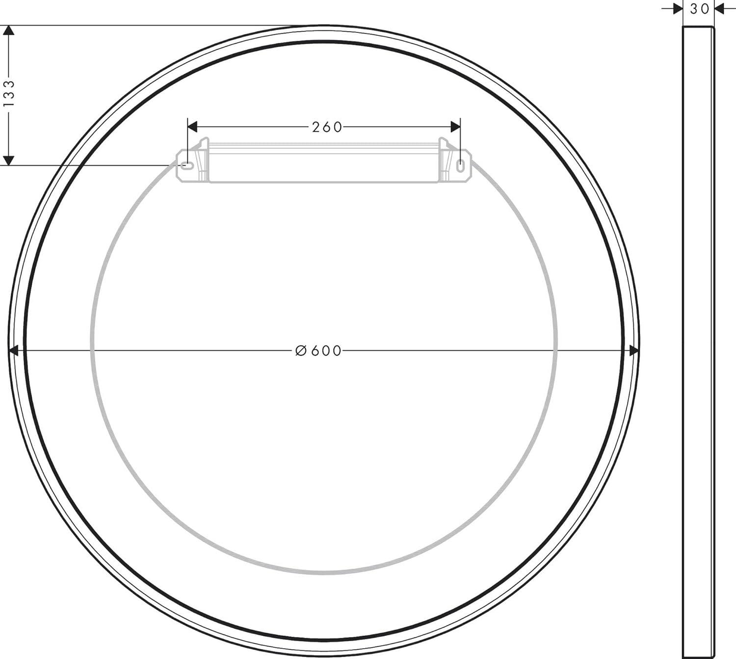 Universal Metal Round Wall Mirror