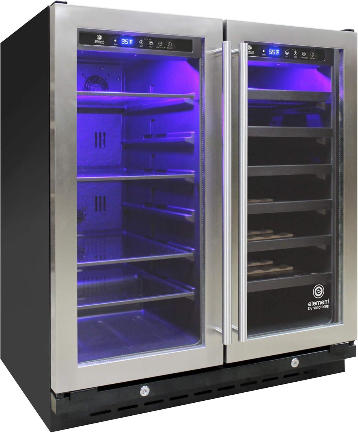 Vinotemp Connoisseur Series Dual-Zone 30" Wine and Beverage Cooler