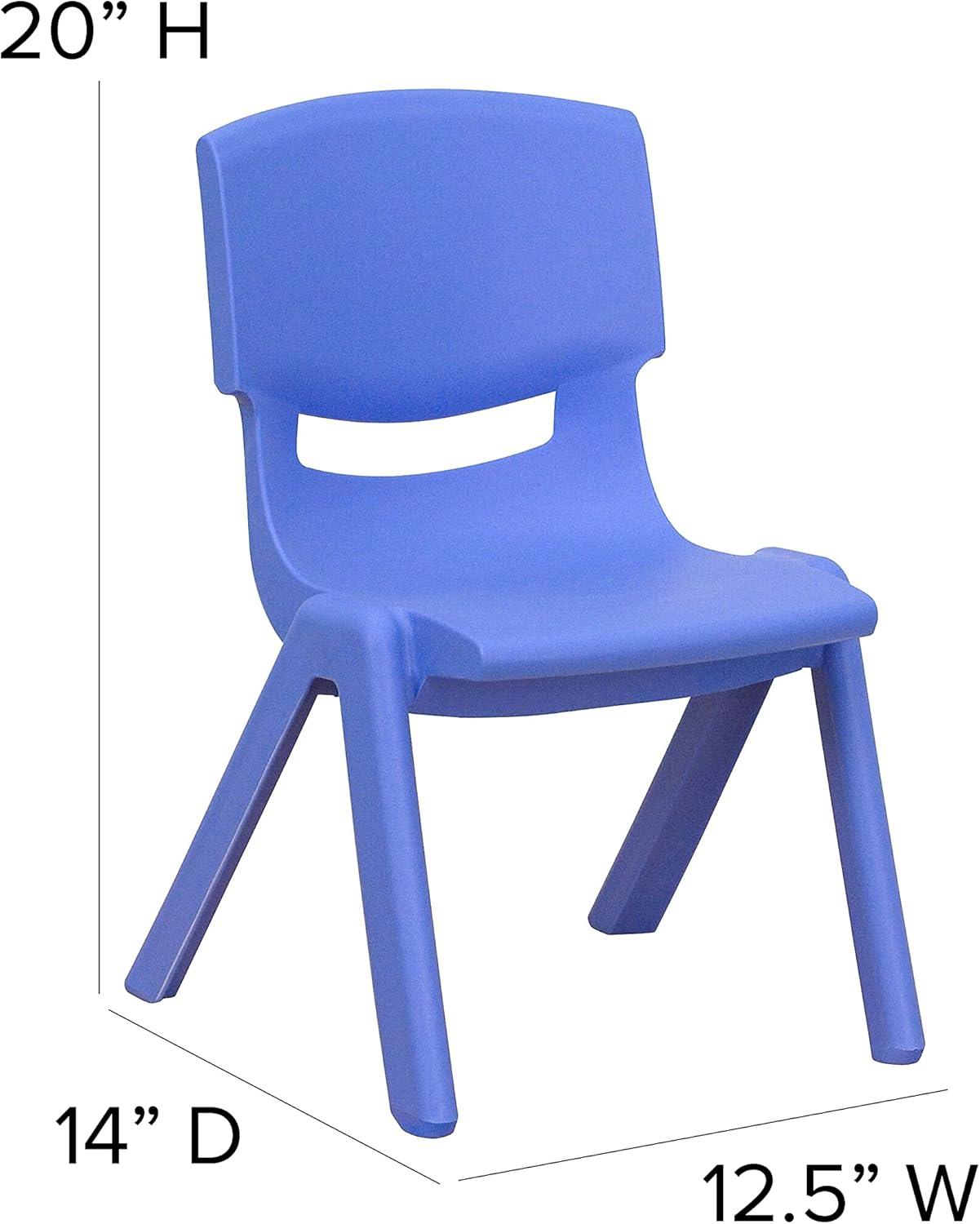 Flash Furniture 2 Pack Plastic Stackable School Chair with 10.5" Seat Height