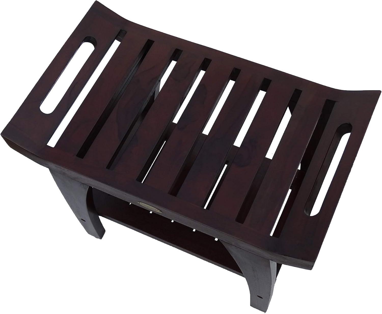 EcoDecors EarthyTeak - Serenity 24'' W Teak Shower Bench