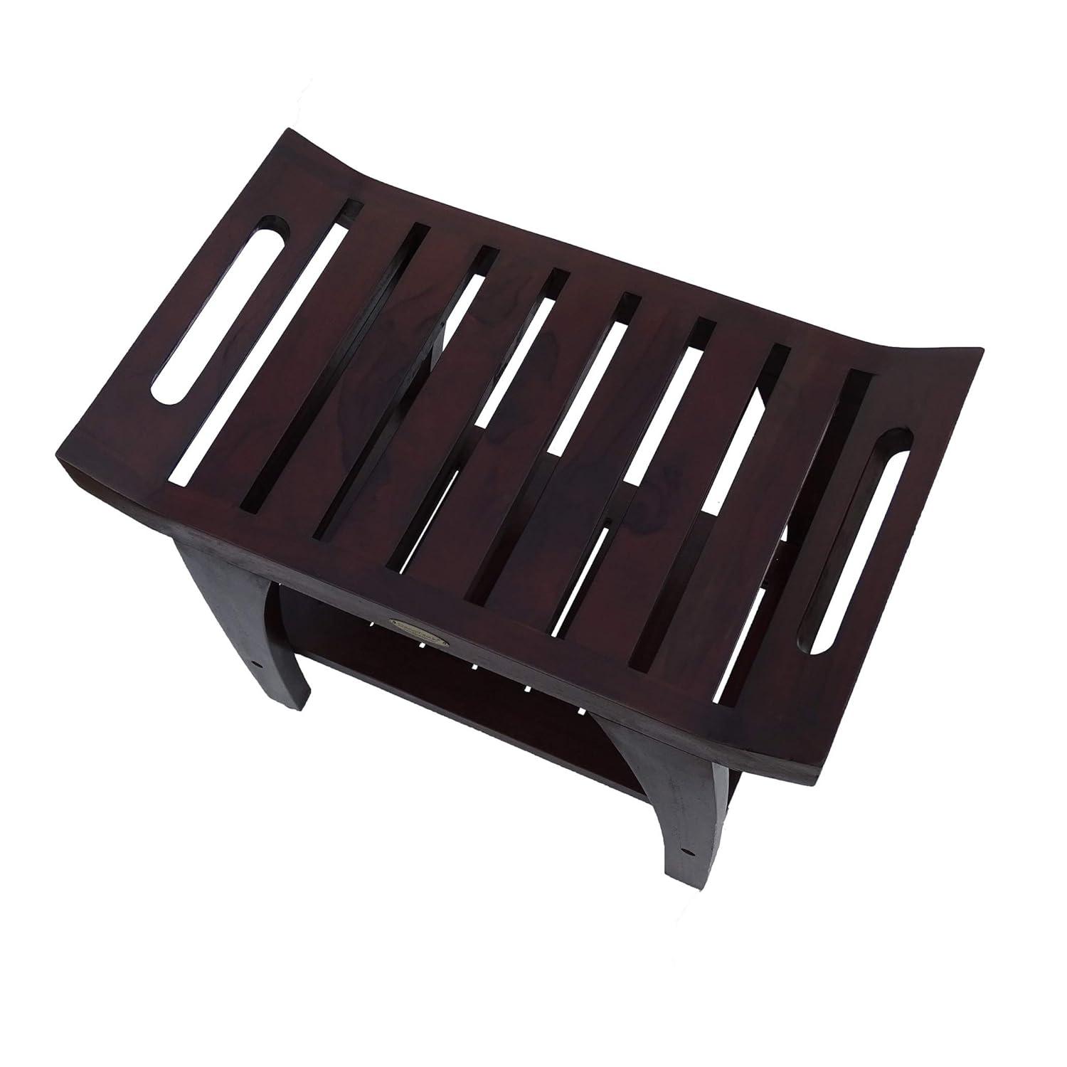 EcoDecors EarthyTeak - Serenity 24'' W Teak Shower Bench