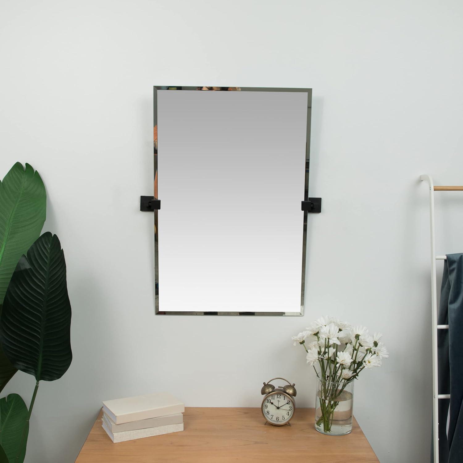 Hamilton Hills 20" X 30" Rectangle Square Black Pivot