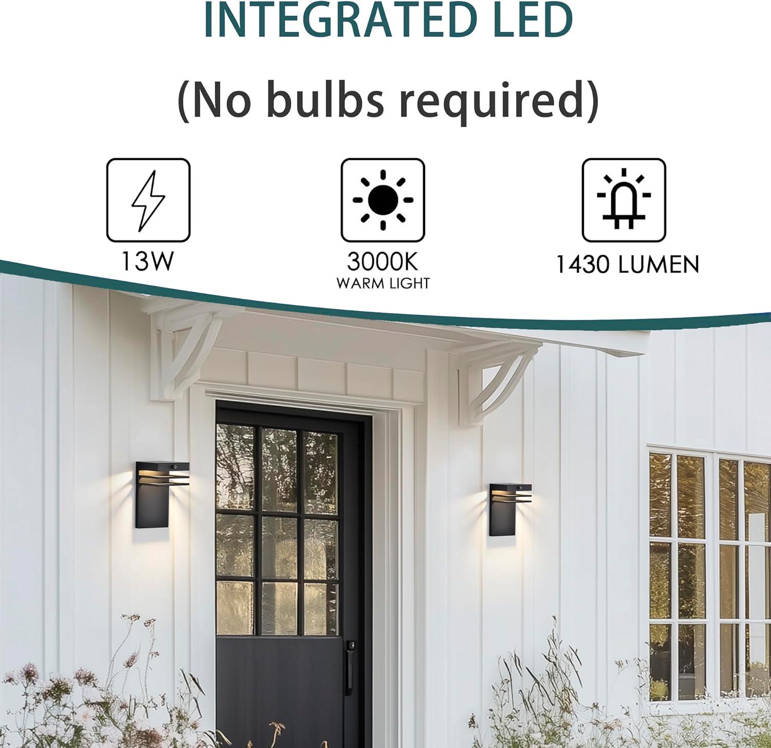 Plug in Wall Sconces Set of 2 with 6 FT On/Off Switch Cord, Wall Light Fixtures Black Industrial Farmhouse Indoor Wall Latern For Bedroom Living Room