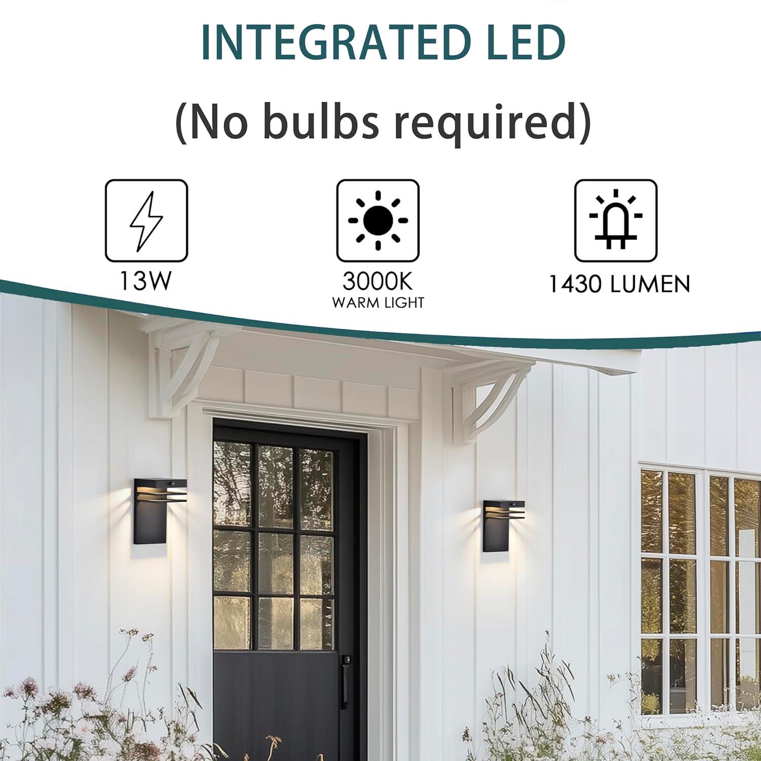Plug in Wall Sconces Set of 2 with 6 FT On/Off Switch Cord, Wall Light Fixtures Black Industrial Farmhouse Indoor Wall Latern For Bedroom Living Room