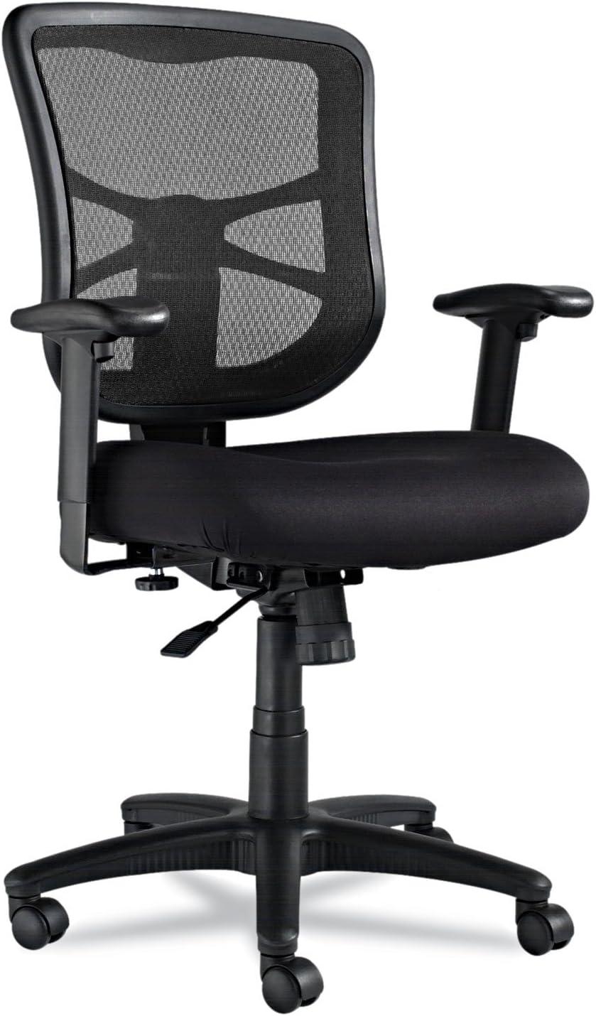 Black Mesh Adjustable Ergonomic Task Chair with Swivel