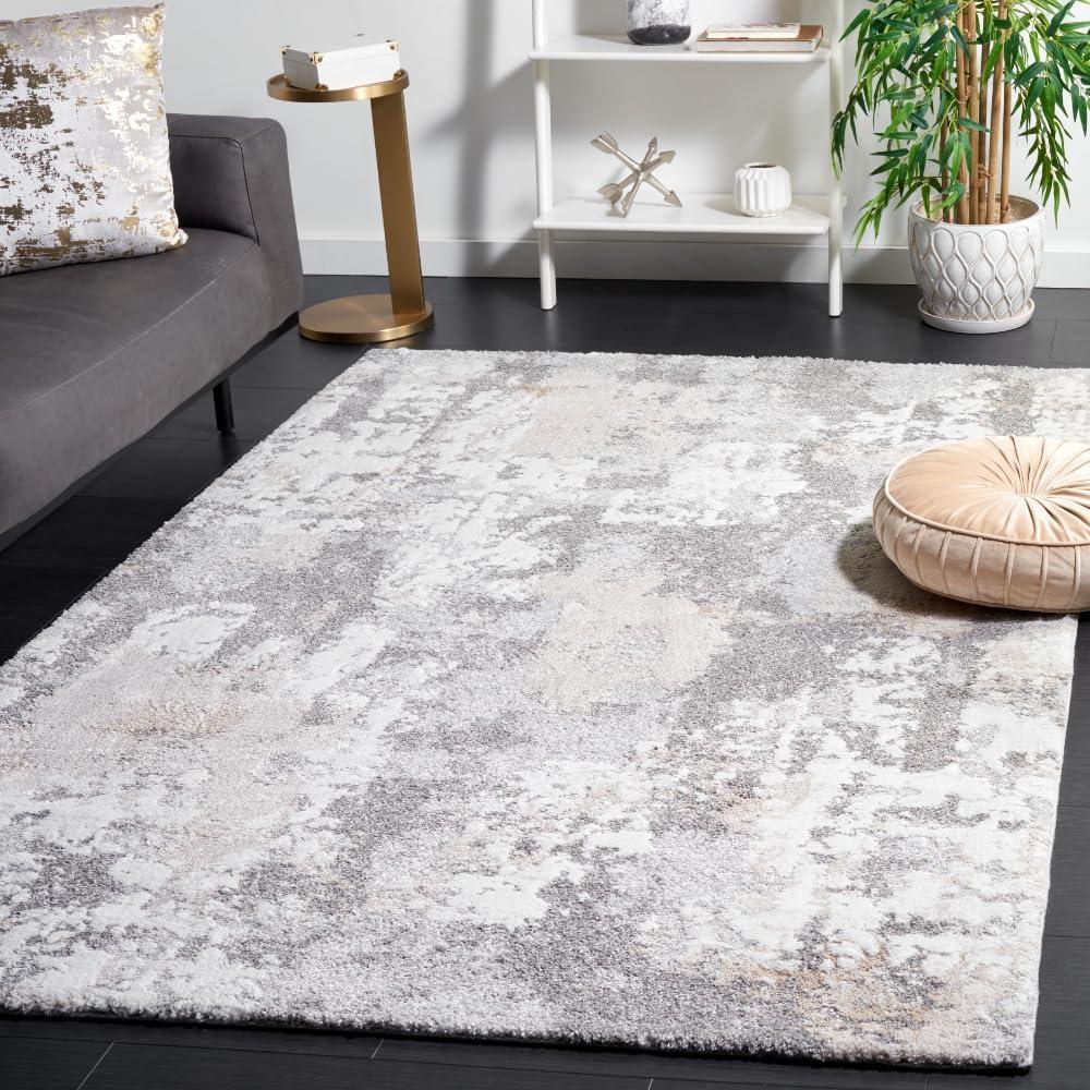 Century 300 CTY339 Power Loomed Indoor Area Rug - Beige/Grey - 5'3"x7'7" - Safavieh