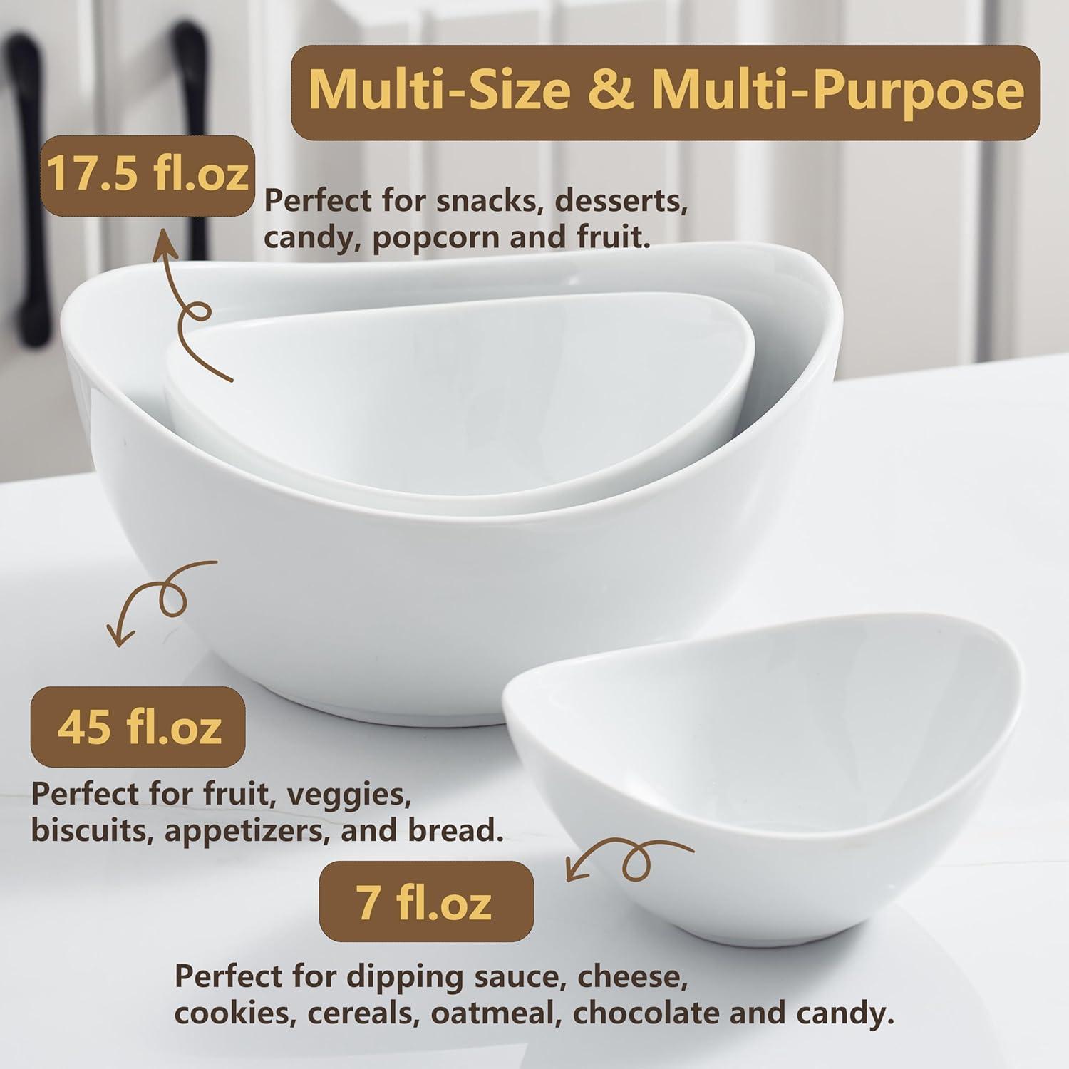 Gold 3-Tier Oval Ceramic Serving Bowl Set with Stand